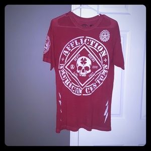 Affliction Distressed Tee Shirt